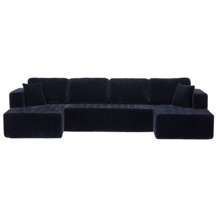 U-Shape Modular Sectional Sofa For Living Room