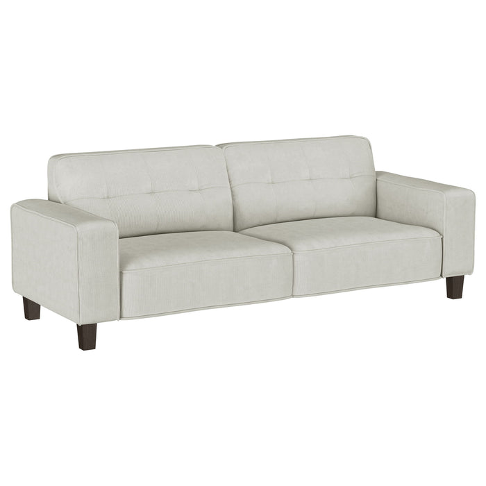 Evoke - Upholstered Tufted Sofa - Greige