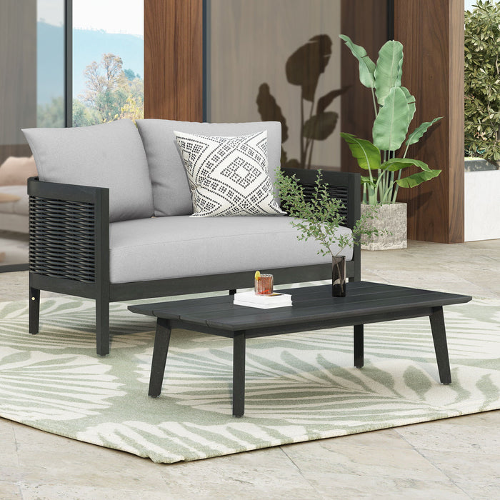 Outdoor Seating Group With Cushions And Coffee Table