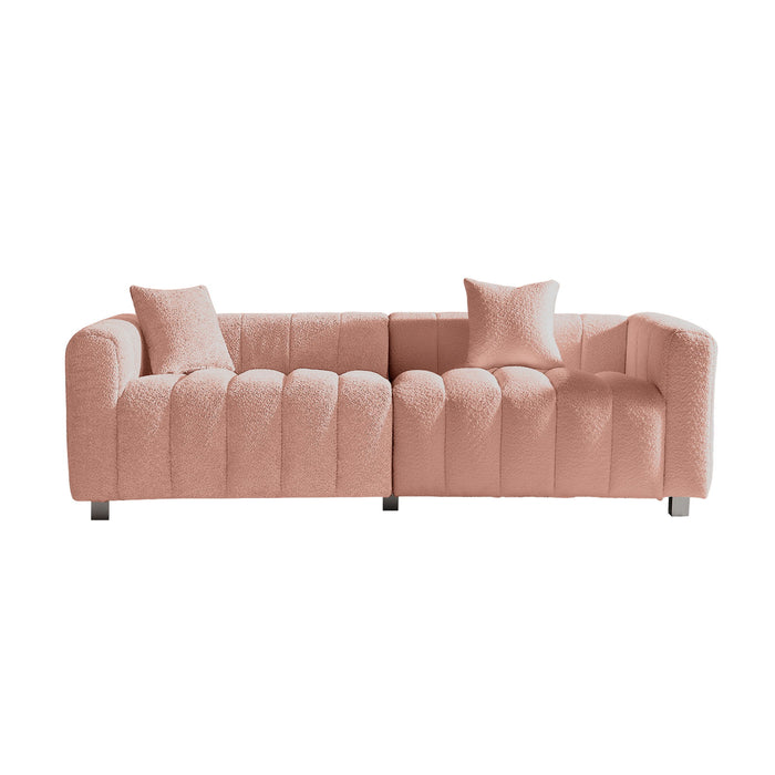 Modern 3 Seater Sofa With 2 Pillows