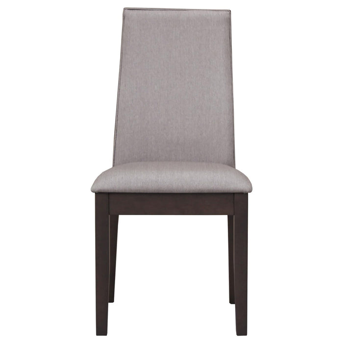 Upholstered Dining Chair (Set of 2) - Taupe / Brown