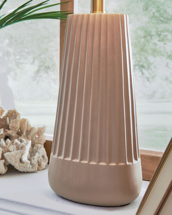 Dellner - Ceramic Table Lamp - Mocha