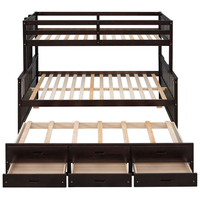Bunk Bed With Twin Size Trundle And Drawers