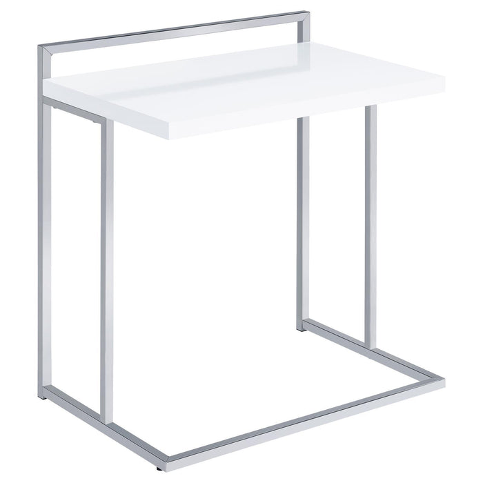 Rectangular Top Snack Table - White