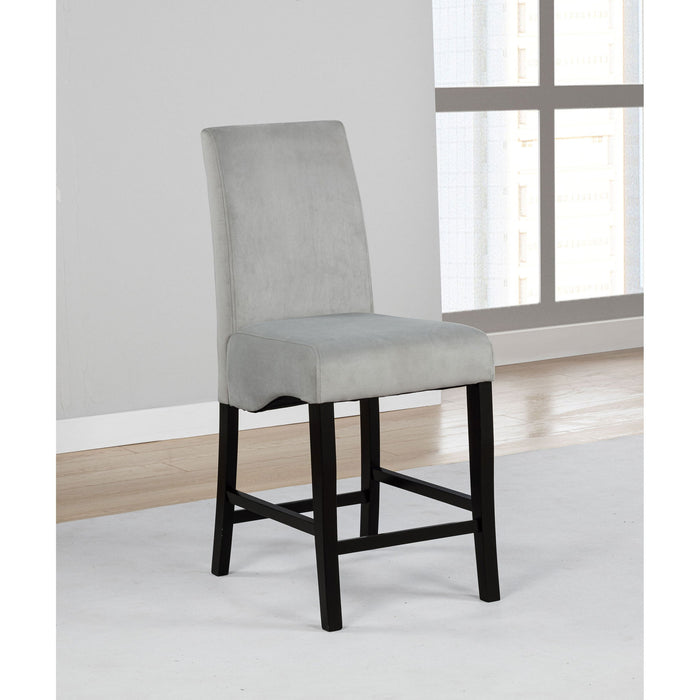 Upholstered Counter Stools (Set of 2) - Gray