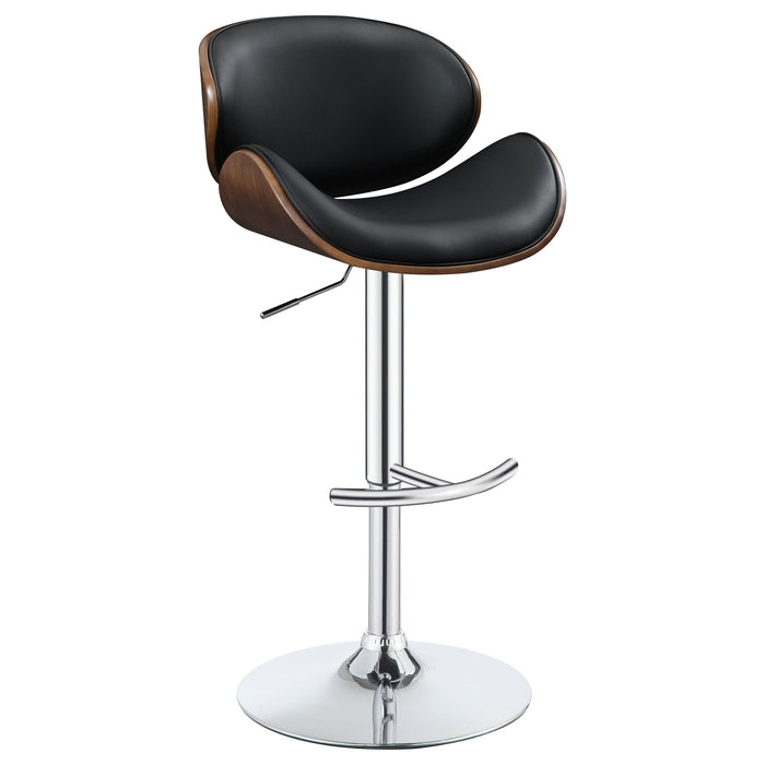 Adjustable Height Bar Stool - Black