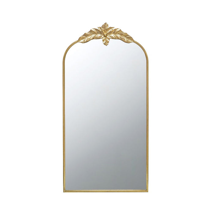 Arched Wall Mirror With Metal Frame, Wall Mirror For Living Room