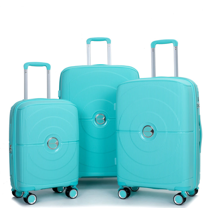 Expandable Hardshell Suitcase Double Spinner Wheels Luggage Sets