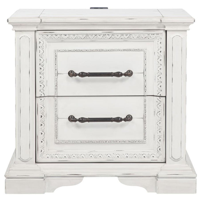 Mckinney - 2-Drawer Nightstand With Dual USB - Vintage White