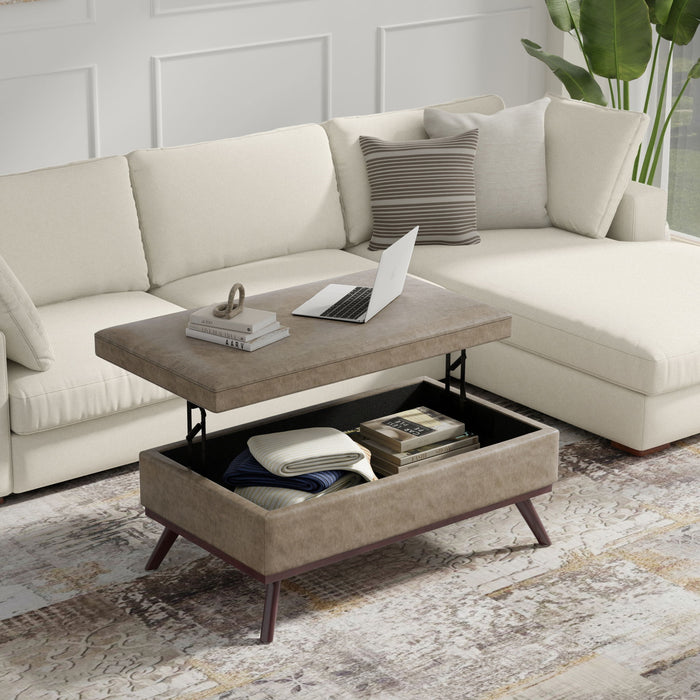 Owen - Multifunctional Square Coffee Table Storage Ottoman