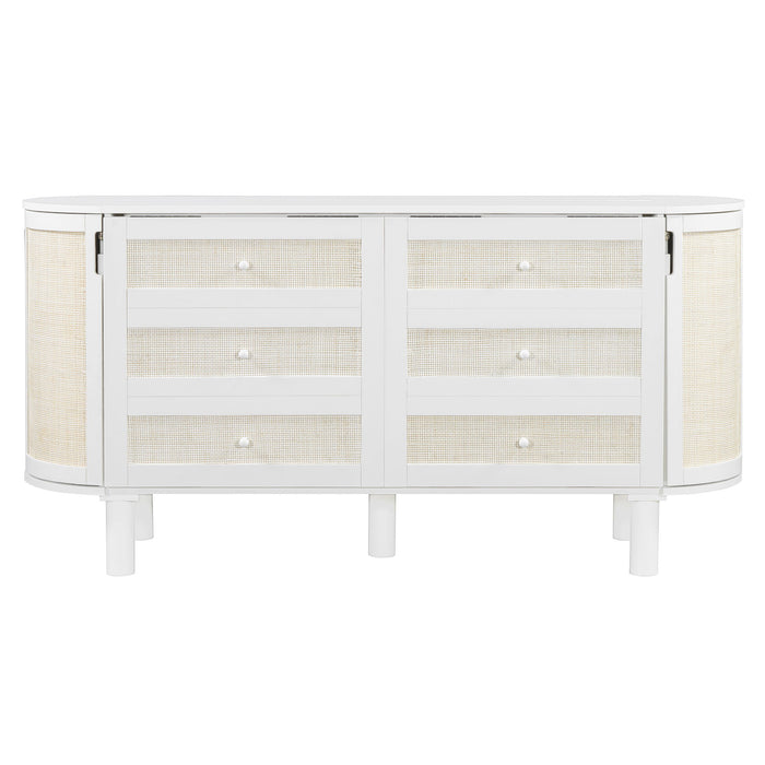 Murphy Bed With Hidden Storage & Modern Woven Design