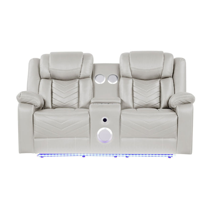 Challenger - LED Power Recliner Loveseat