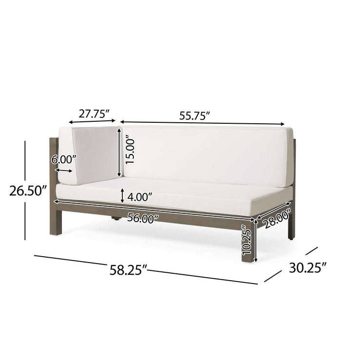 Brava - X Back Corner Bench