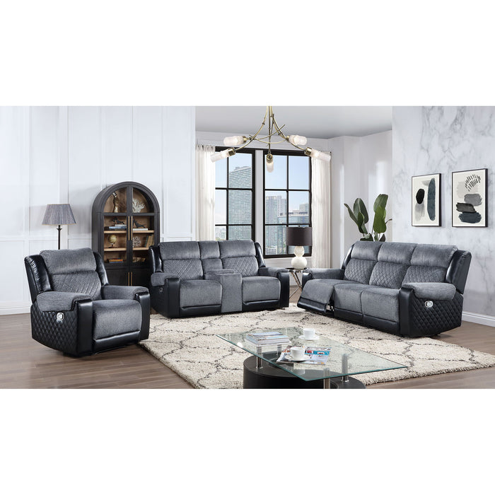 Alicia - Reclining Sofa - Gray / Black