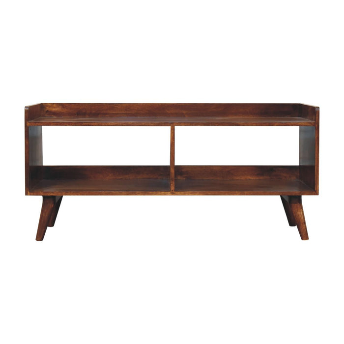 Open Top Media Unit - Brown