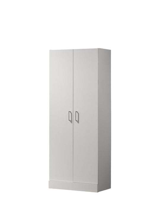 Alara - Height Simplistic Double Door Storage Cabinet - White