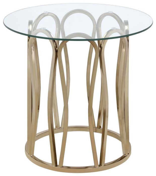 Monett - Round Glass Top Table
