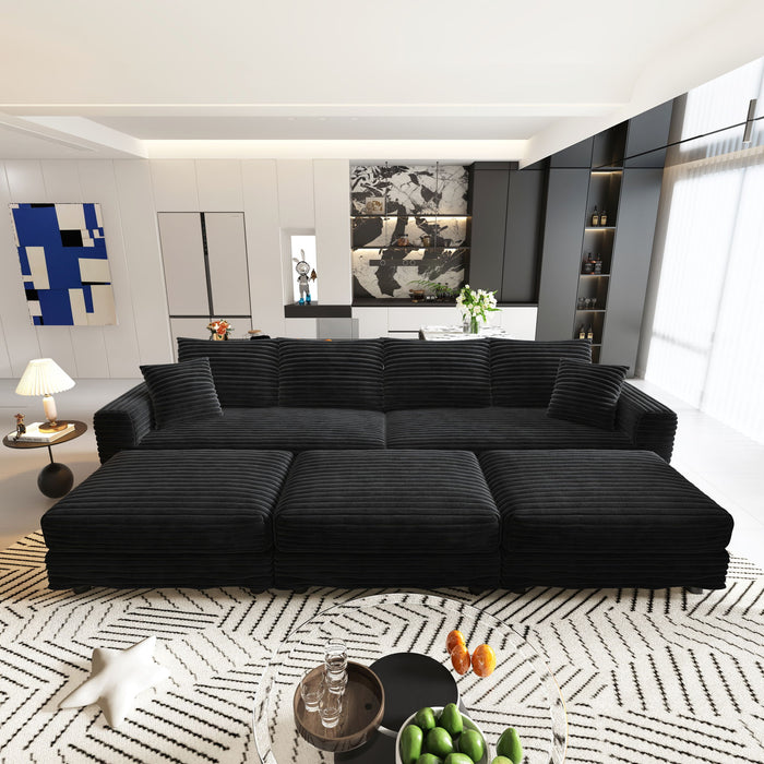 Modern Comfy Upholstered Sofa Cloud Couch & Deep Seat Couches