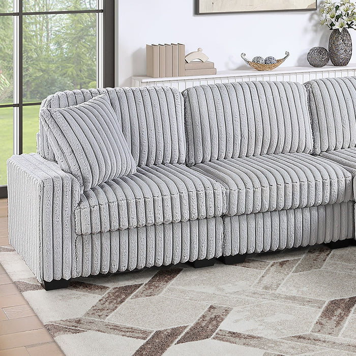 Sectional Sofa Set With Reversible Chaise, Living Room Furniture