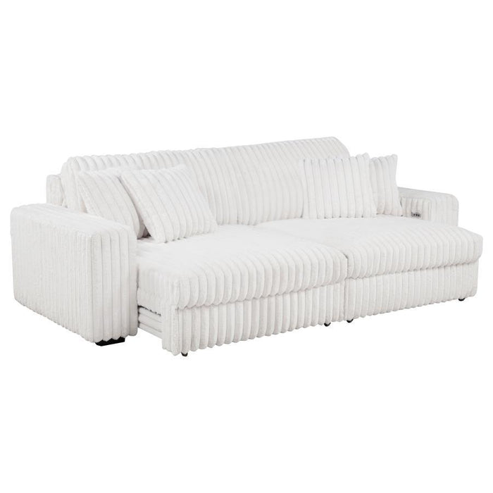 Jacana - Corduroy Upholstered Dual Power Chaise Sofa