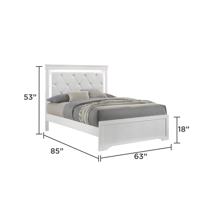 Blaze - Modern Bedroom Set With LED Headboard