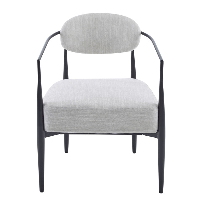 Modern Upholstered Accent Armchair With Pocket Spring Seat