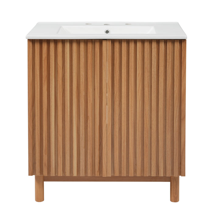 Traditional Bathroom Vanity With Ceramic Sink