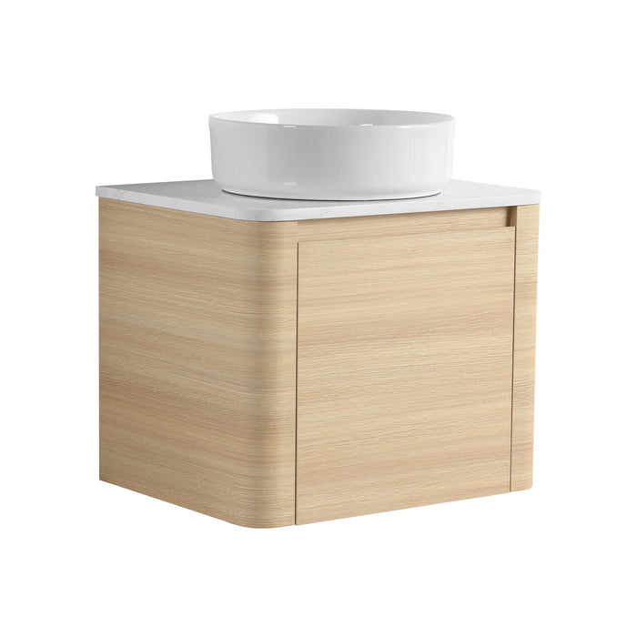 Mounted Bathroom Vanity With Art Sink & 2 Soft Close Doors