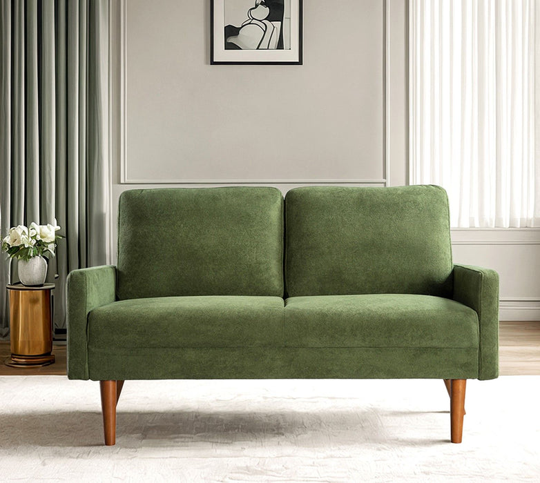 Loveseat Sofa, European Style With Sleek Design, Modern & Vintage Flair, Upholstered 2 Seater Couch