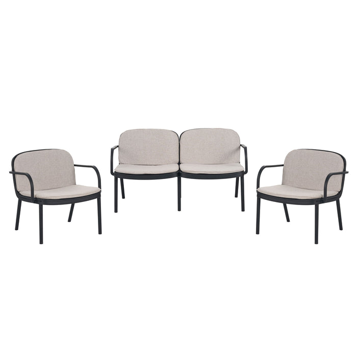 Luna - Outdoor Patio 3 Pieces Chat Set