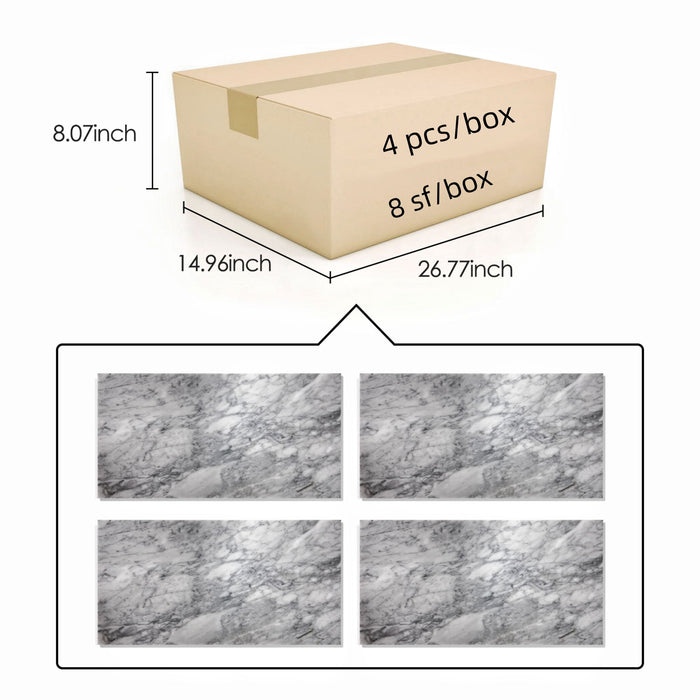 Natural Marble Polished Tile For Wall And Floor (Set of 4)