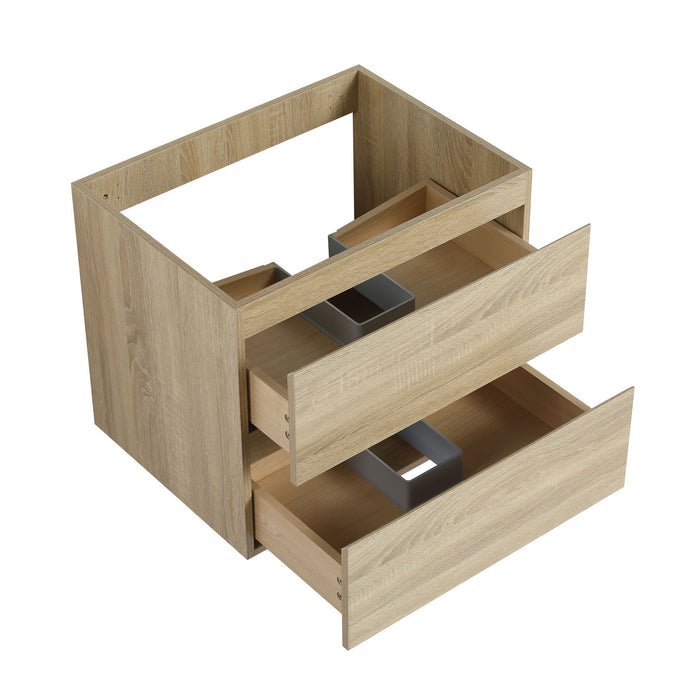 Wall Mounted Bathroom Vanity And Sink, 2 Soft Close Drawers