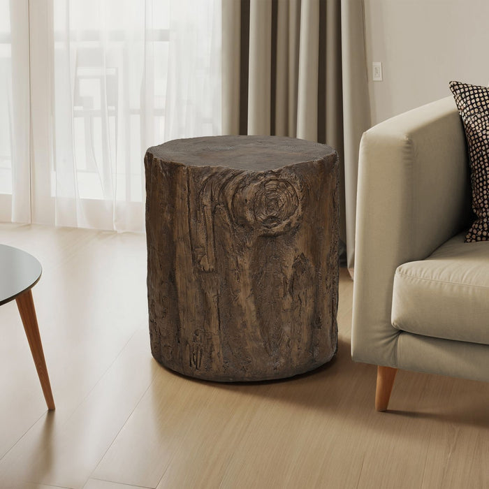 Contemporary Round Accent Table, Indoor / Outdoor