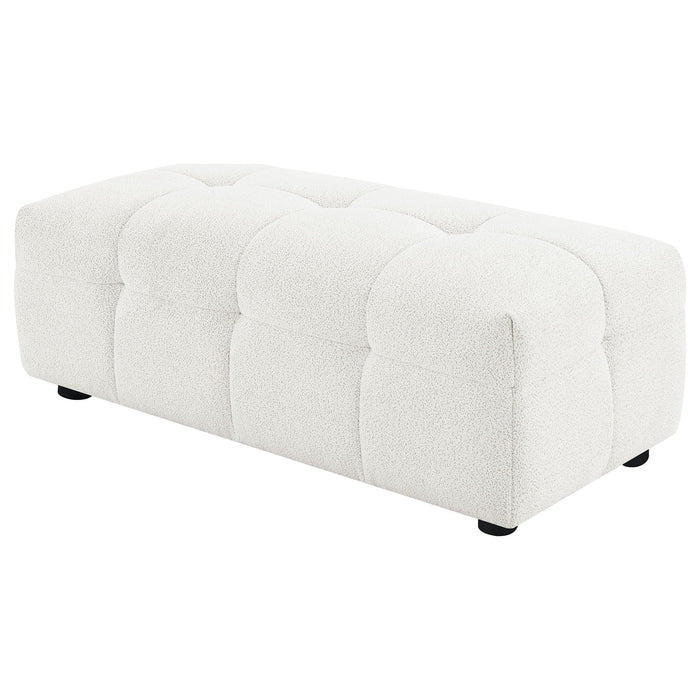 Sooke - Rectangular Ottoman - Off White