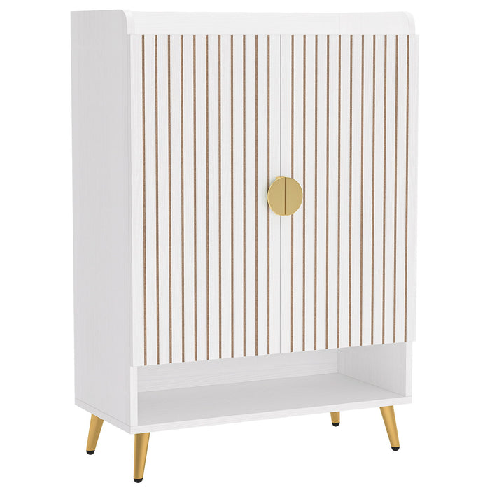 Shoe Cabinet With Doors, 7 Tier Storage Organizer