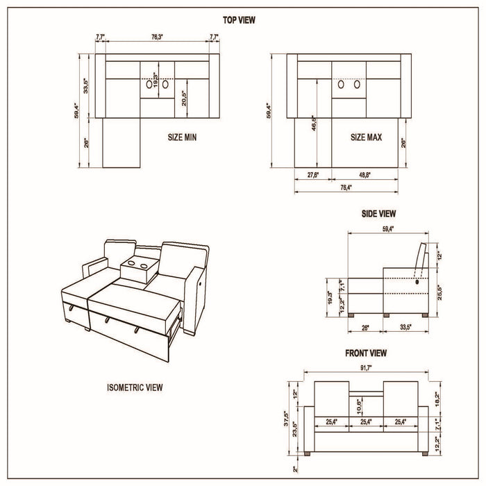 Territory - Pull Out Sofa Bed