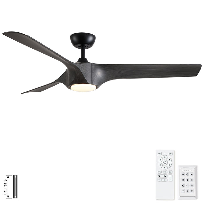 Reversible Quiet Motor Ceiling Fan Light With ABS Blades