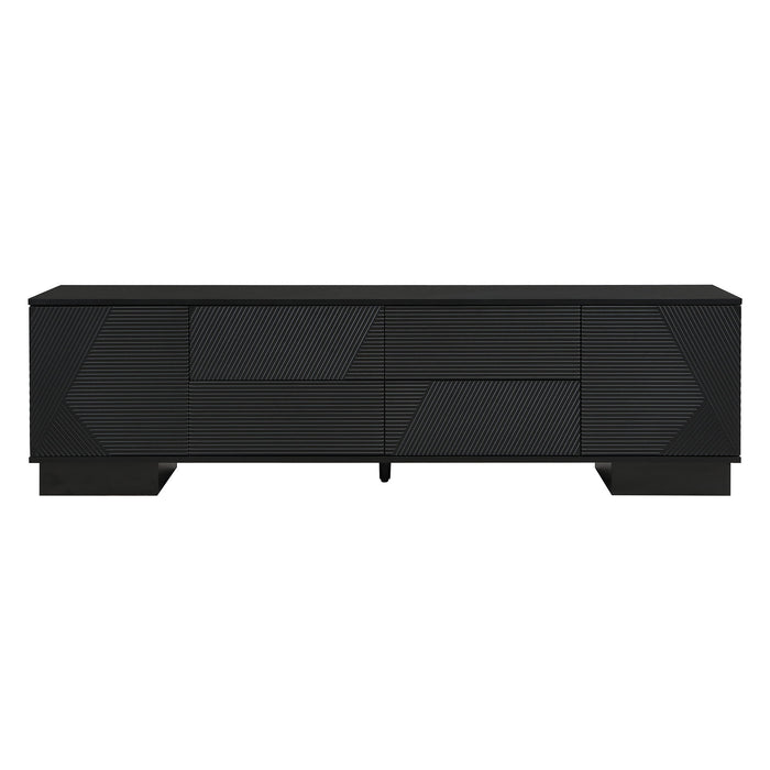 Modern TV Stand With Storage Cabinets, 4 Drawers