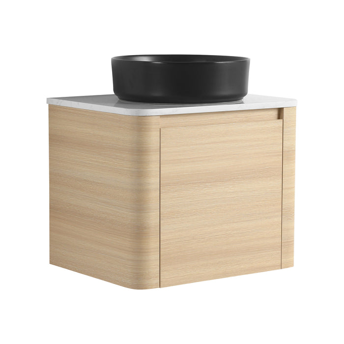 Mounted Bathroom Vanity With Art Sink & 2 Soft Close Doors