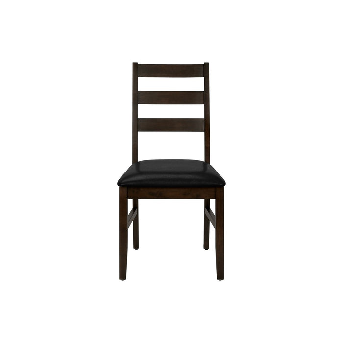 Dining Chair, Dining Room, Side, Upholstered, Transitional (Set of 2) - Black