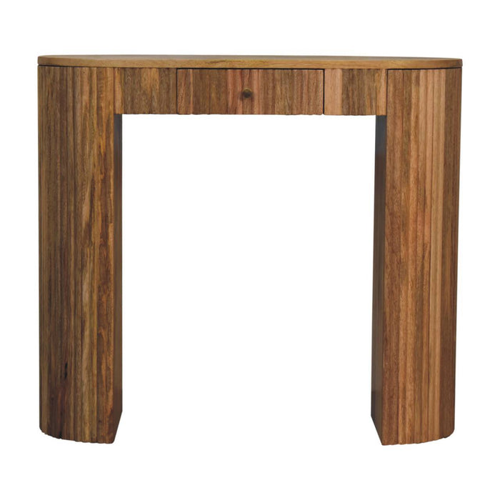 Soba - Straight Console Table - Oak