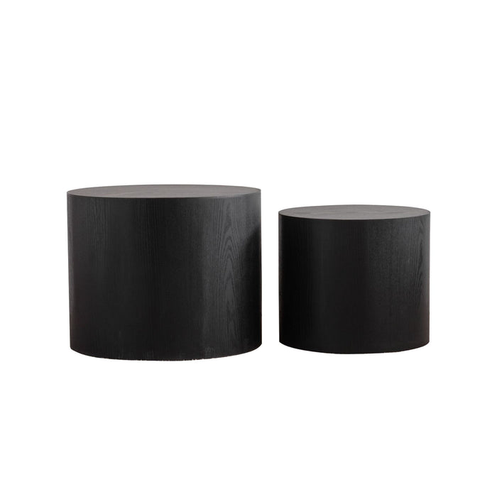 Round Nesting Coffee Table For Small Space (Set of 2)