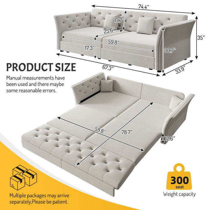 Oversize Pull Out Sofa Bed For Living Room