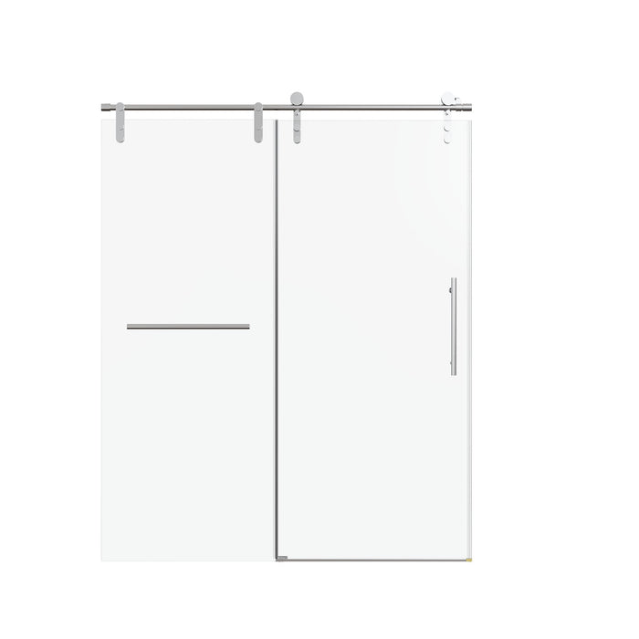 Frameless Single Sliding Shower Doors With Towel Rail & Handle