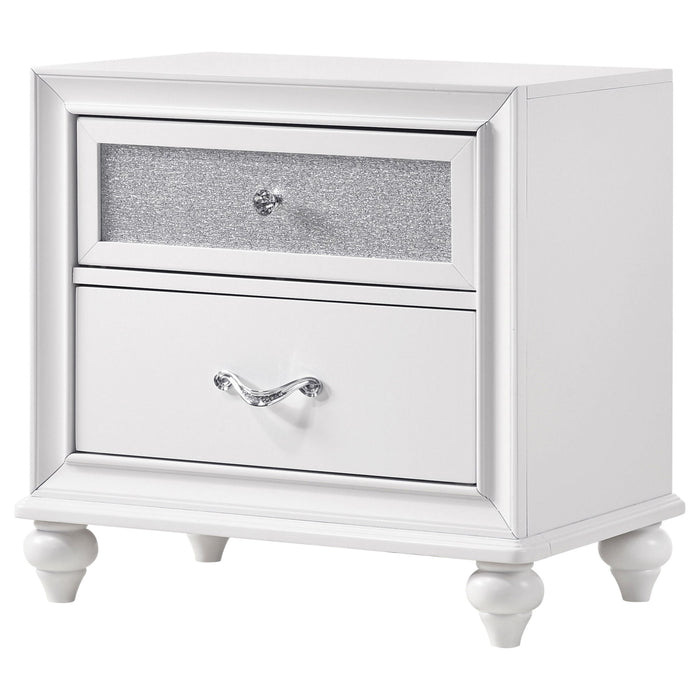 Barzini - 2 Drawer Nightstand Storage - White