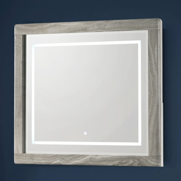 Jazz - LED Mirror With Touch Sensor Switch (Dresser Not Included) - White
