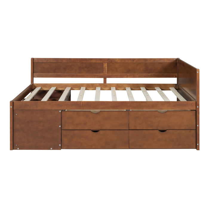 Daybed With Drawers And Shelves