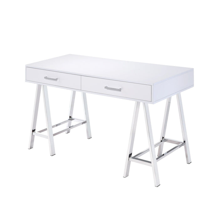 Coleen - High Gloss Writing Desk With USB