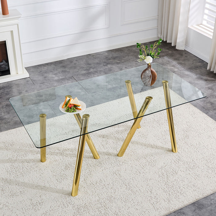 Dining Table With Transparent Surface