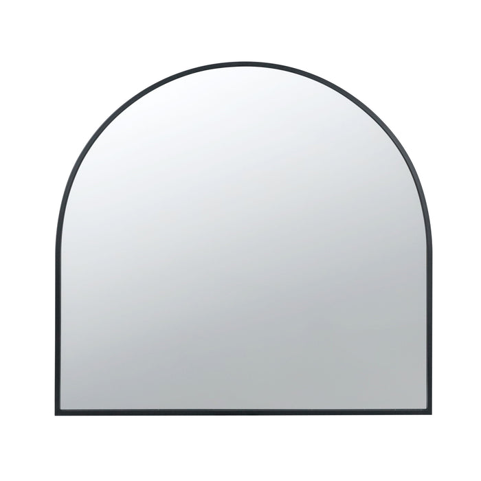 Arched Mirror With Metal Frame, Wall Mirror For Living Room Bedroom Entryway